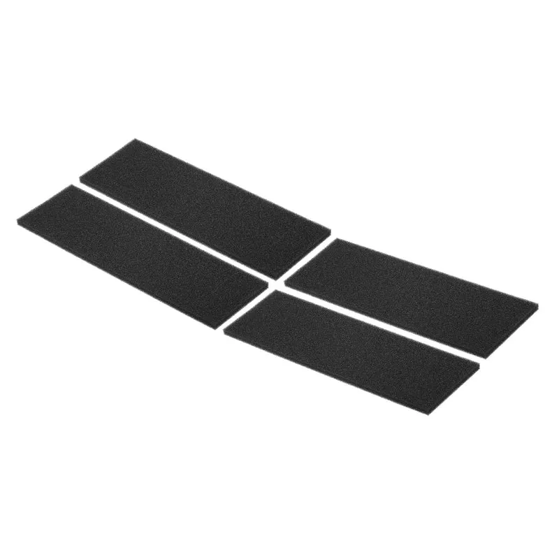16" x 6" x 19/32" Air Conditioner Filter Replacement, 4 Pack RV AC Foam Filter Pad Washable Reusable for Air Conditioning Purifiers, Black