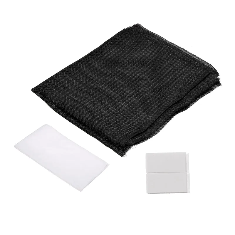 47" x 39" Plastic Air Conditioner Air Filter Dustproof Screen Replacement Black
