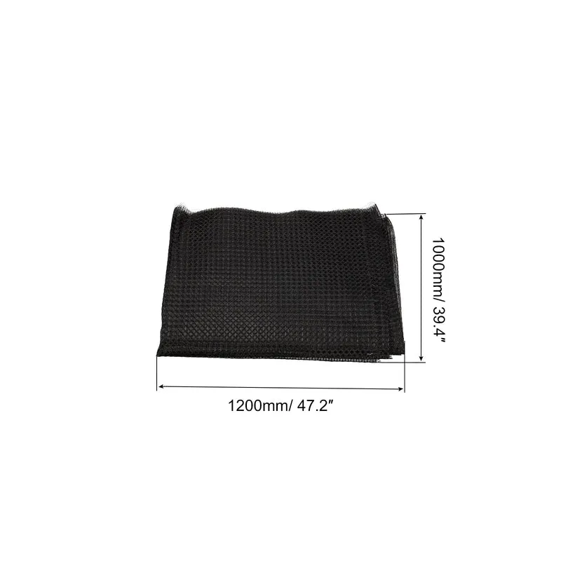 47" x 39" Plastic Air Conditioner Air Filter Dustproof Screen Replacement Black