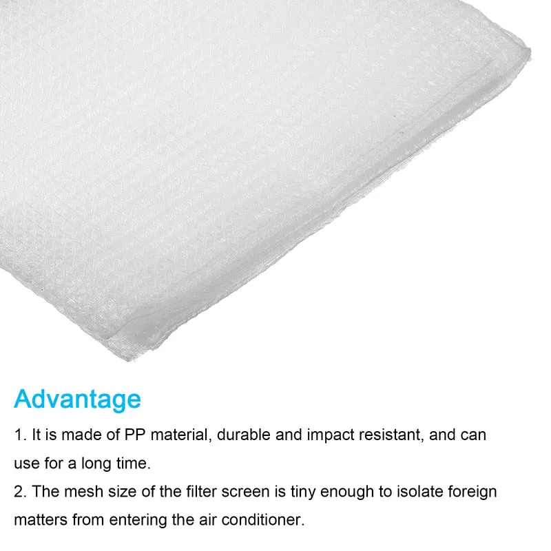 47.2" x 39.4" Plastic Air Conditioner Filter Dustproof Mesh Screen Replacement