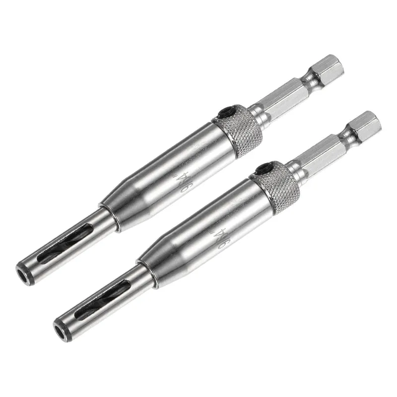 Self Centering Hinge Tapper Core Drill Bit 9/64" Dia 2pcs for Woodworking