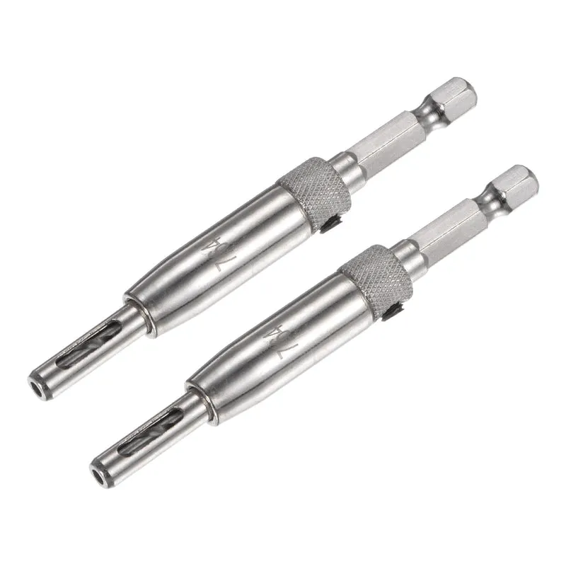 Self Centering Hinge Tapper Core Drill Bit 7/64" Dia 2pcs for Woodworking