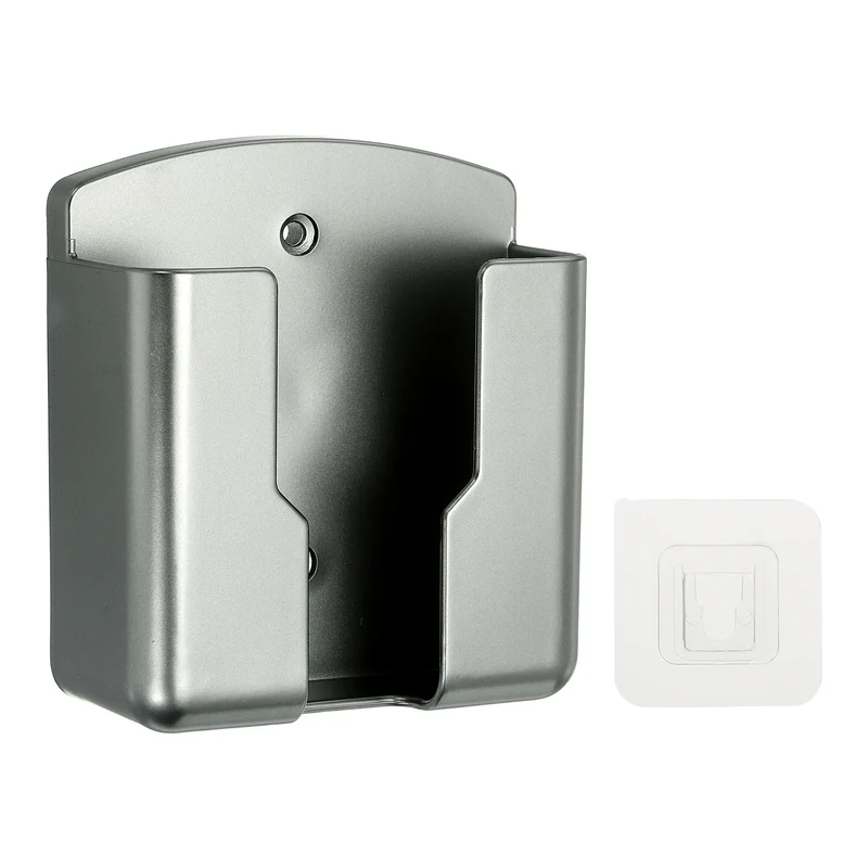 3.5" Remote Control Holder Wall Mount Adhesive Controller Organizer, Gray