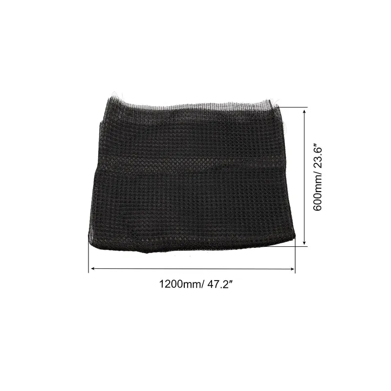 47.2" x 23.6" Air Conditioner Air Filter Material, Plastic Dustproof Filtering Mesh Screen Replacement for Air Conditioning, Black