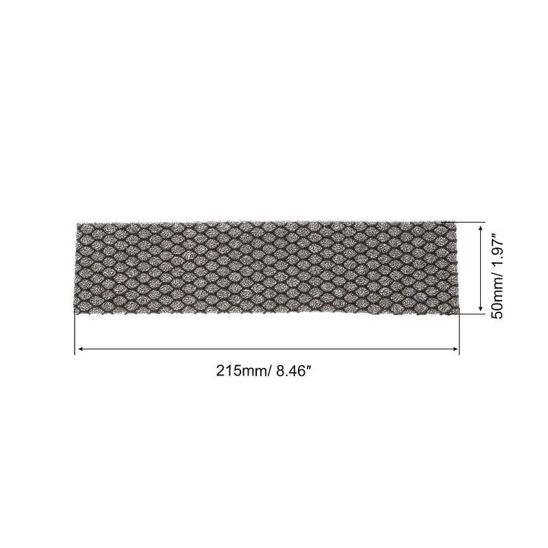 8.5" x 2" x 0.2" Air Conditioner Foam Filter, 2 Pack Air Filtering Replacement Washable Reusable for Air Conditioning Purifiers, Black