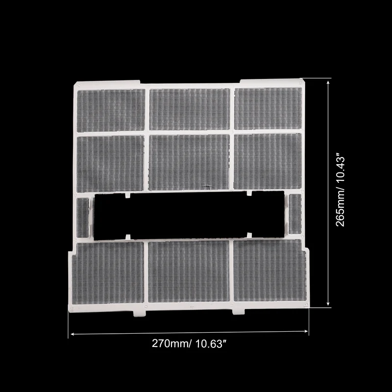 10.63" x 10.43" x 0.28" Plastic HVAC Air Conditioner Filter Screen Replacement