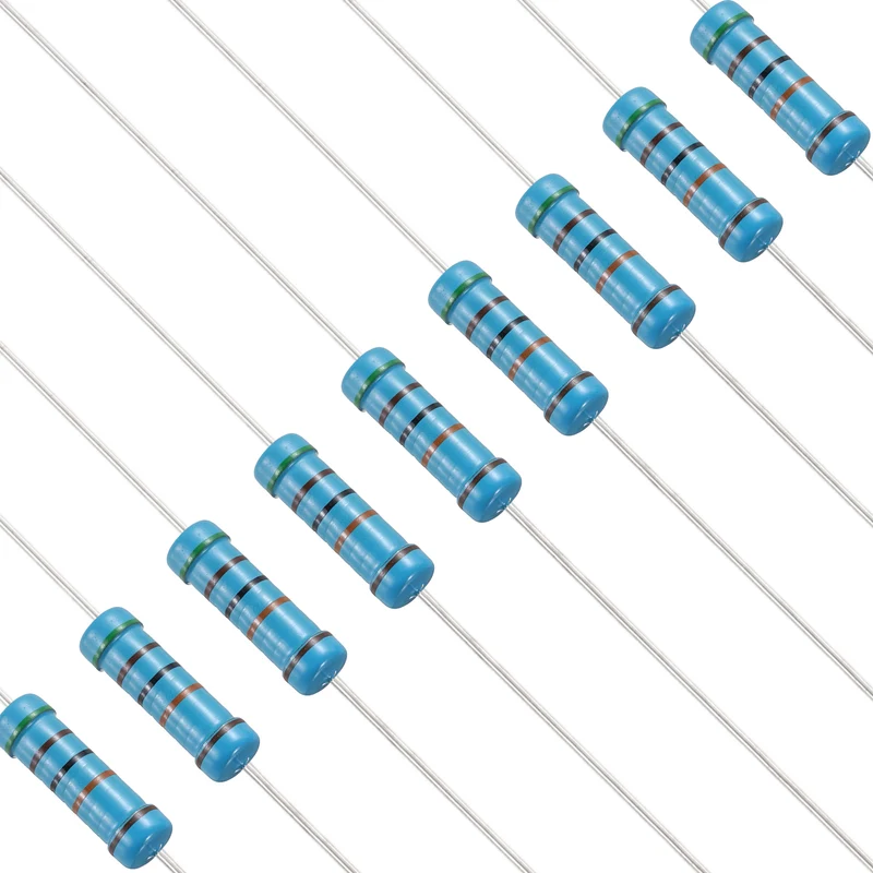 510K Ohm Resistor, 50Pcs 2W Metal Film Fixed Resistor 1% Tolerance