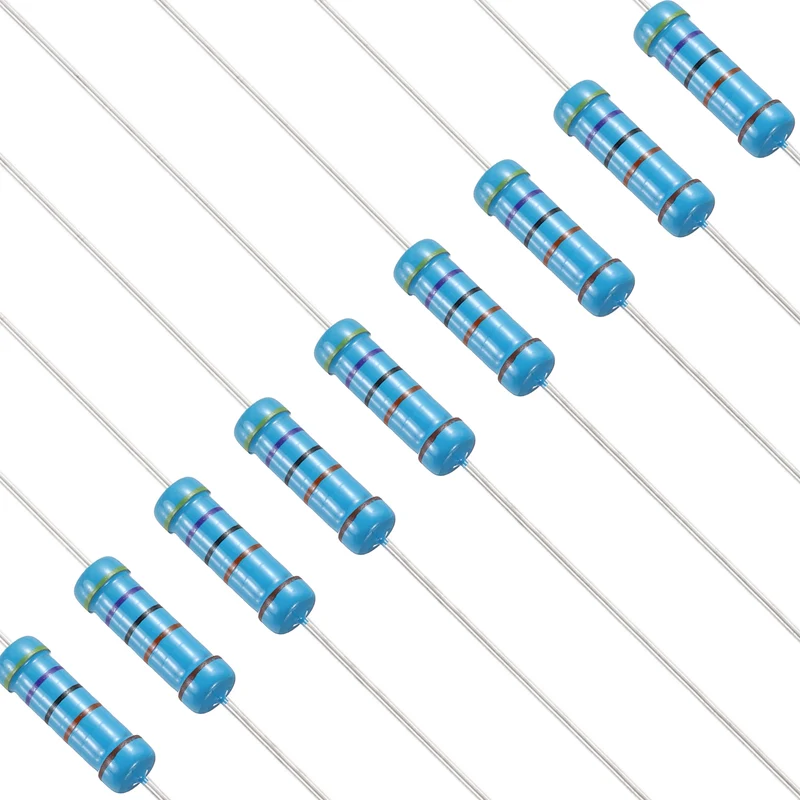 470K Ohm Resistor, 50Pcs 2W Metal Film Fixed Resistor 1% Tolerance