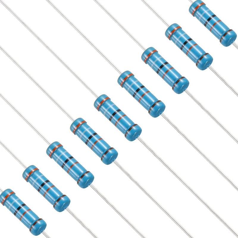 390K Ohm Resistor, 50Pcs 2W Metal Film Fixed Resistor 1% Tolerance
