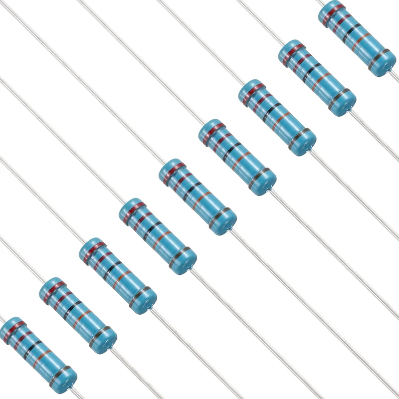 220K Ohm Resistor, 50Pcs 2W Metal Film Fixed Resistor 1% Tolerance