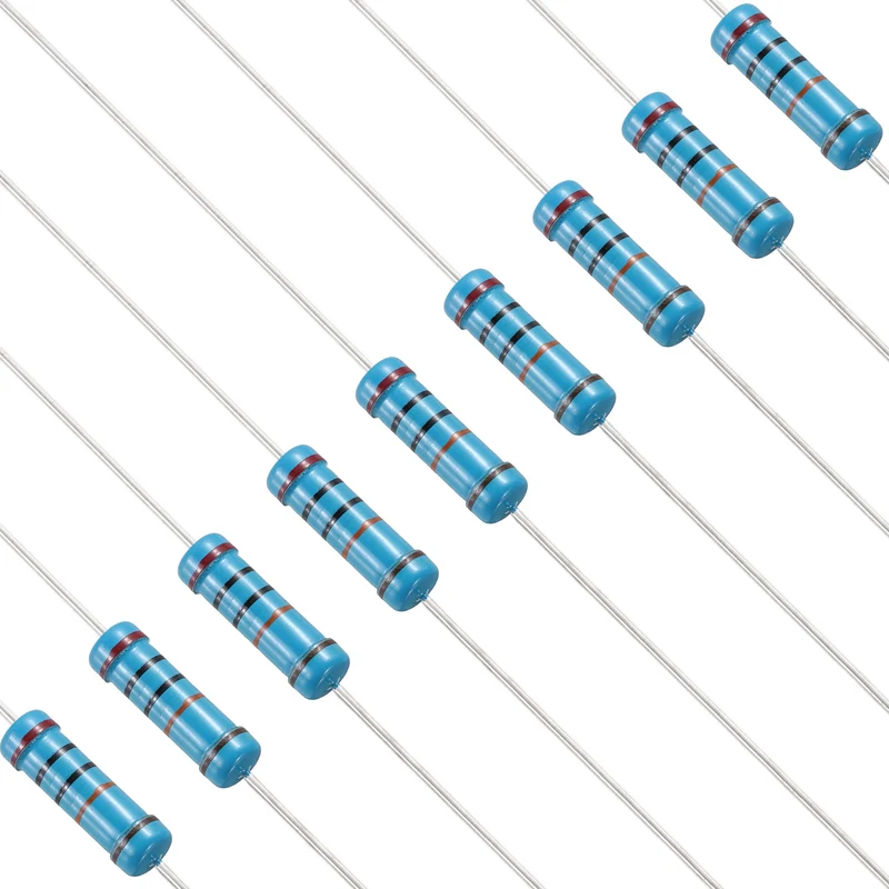 200K Ohm Resistor, 50Pcs 2W Metal Film Fixed Resistor 1% Tolerance