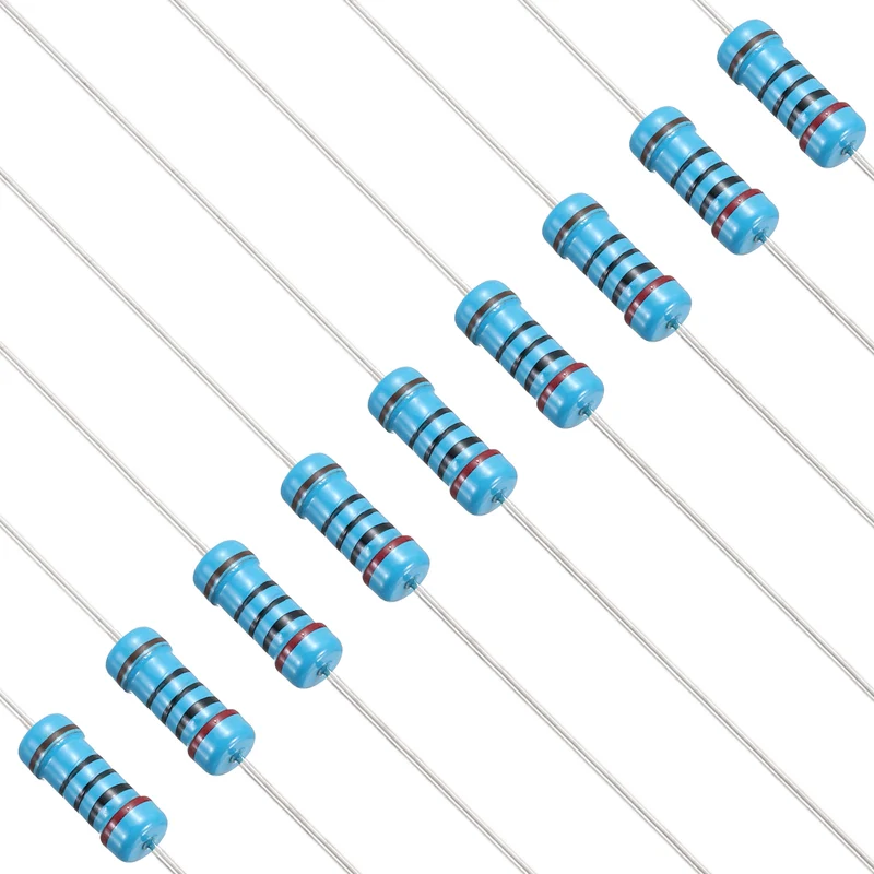 200 Ohm Resistor, 50Pcs 1W Metal Film Fixed Resistor 1% Tolerance