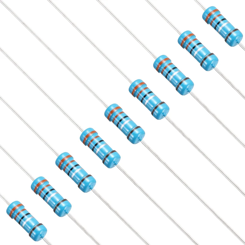 3.3 Ohm Resistor, 50Pcs 1W Metal Film Fixed Resistor 1% Tolerance