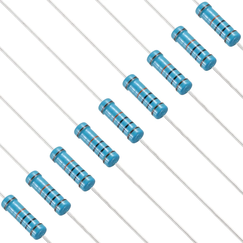 100K Ohm Resistor, 50Pcs 2W Metal Film Fixed Resistor 1% Tolerance