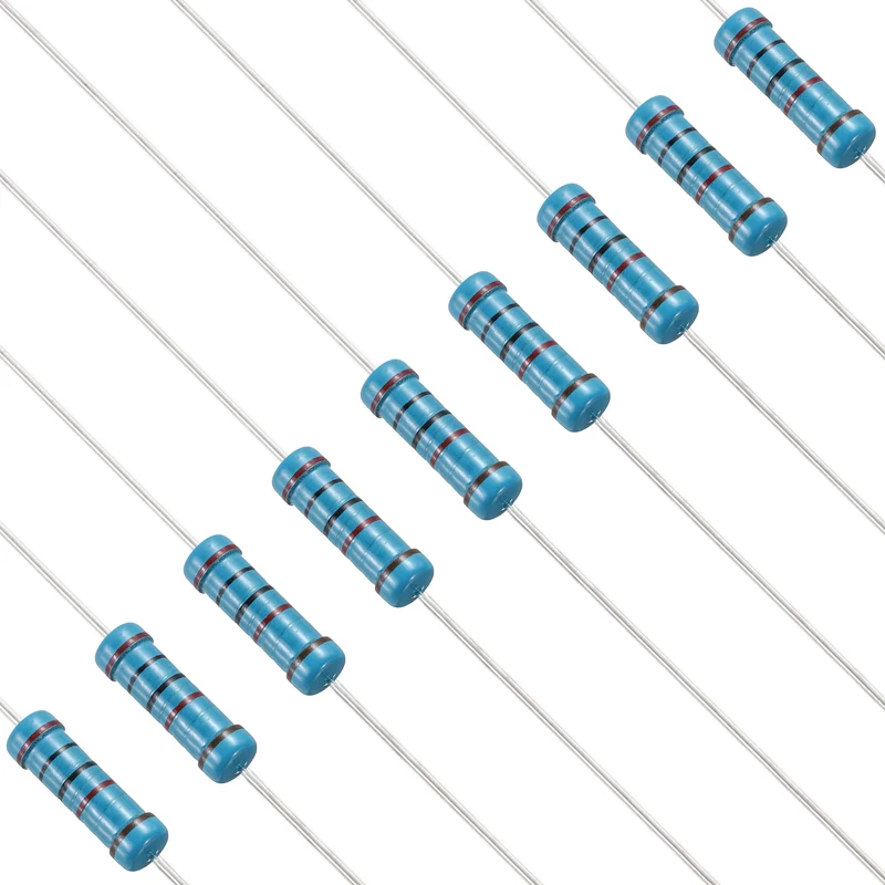 20K Ohm Resistor, 50Pcs 2W Metal Film Fixed Resistor 1% Tolerance