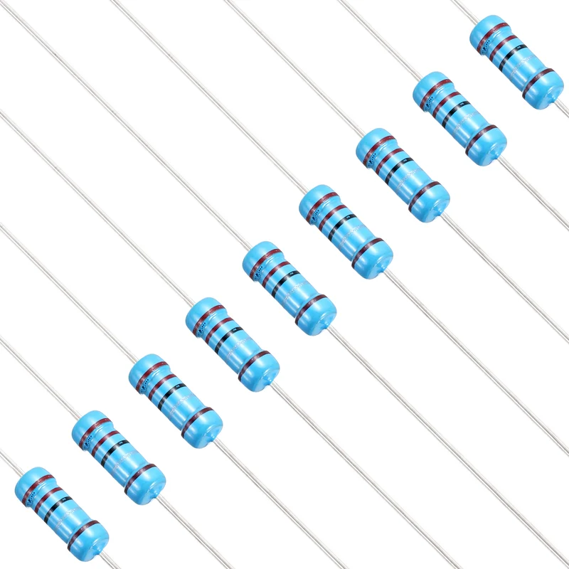 2.2 Ohm Resistor, 50Pcs 1W Metal Film Fixed Resistor 1% Tolerance
