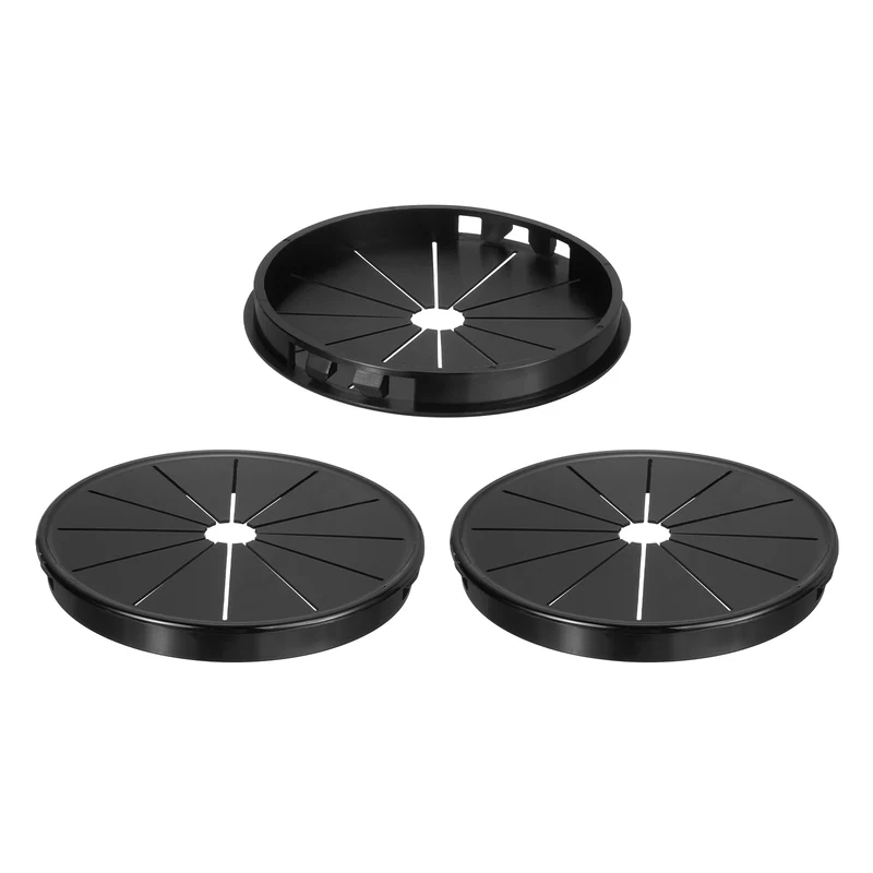 Snap Bushing Grommet, 3.94"(100mm) Mount Dia, 3Pcs Nylon Bushing Grommet, Black