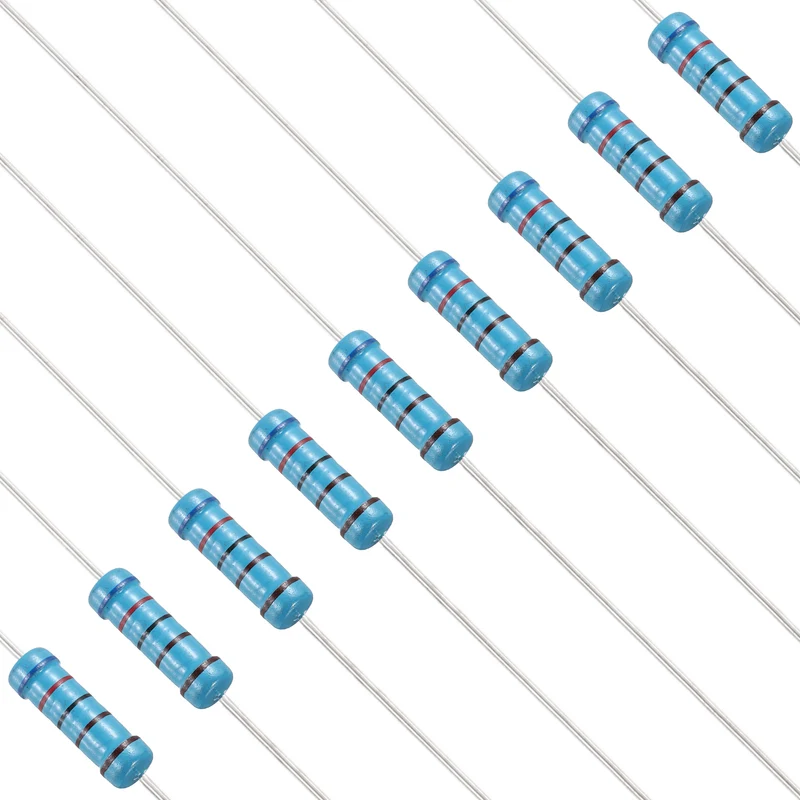6.2K Ohm Resistor, 50Pcs 2W Metal Film Fixed Resistor 1% Tolerance