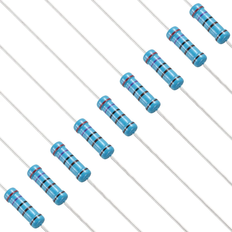 2.7K Ohm Resistor, 50Pcs 2W Metal Film Fixed Resistor 1% Tolerance