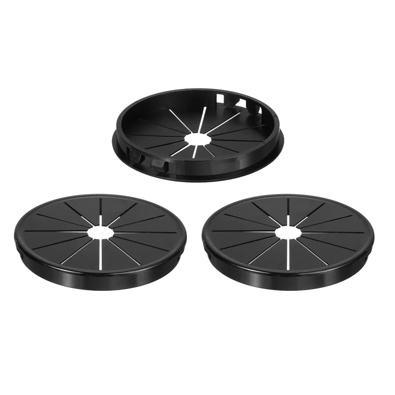 Snap Bushing Grommet, 3.54"(90mm) Mount Dia, 3Pcs Nylon Bushing Grommet, Black