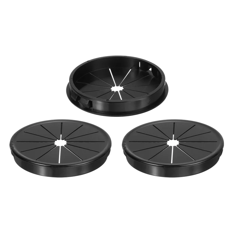 Snap Bushing Grommet, 2.95"(75mm) Mount Dia, 3Pcs Nylon Bushing Grommet, Black