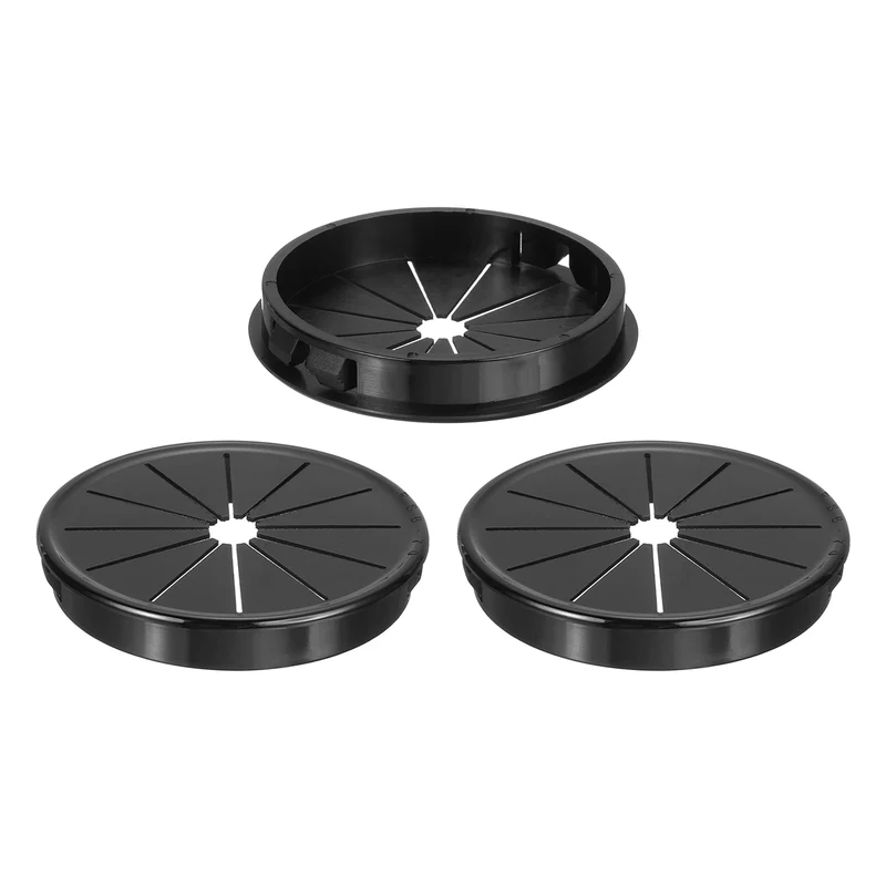3Pcs Snap Bushing Grommet 2.76"(70mm) Mount Dia Nylon Bushing Grommet Black