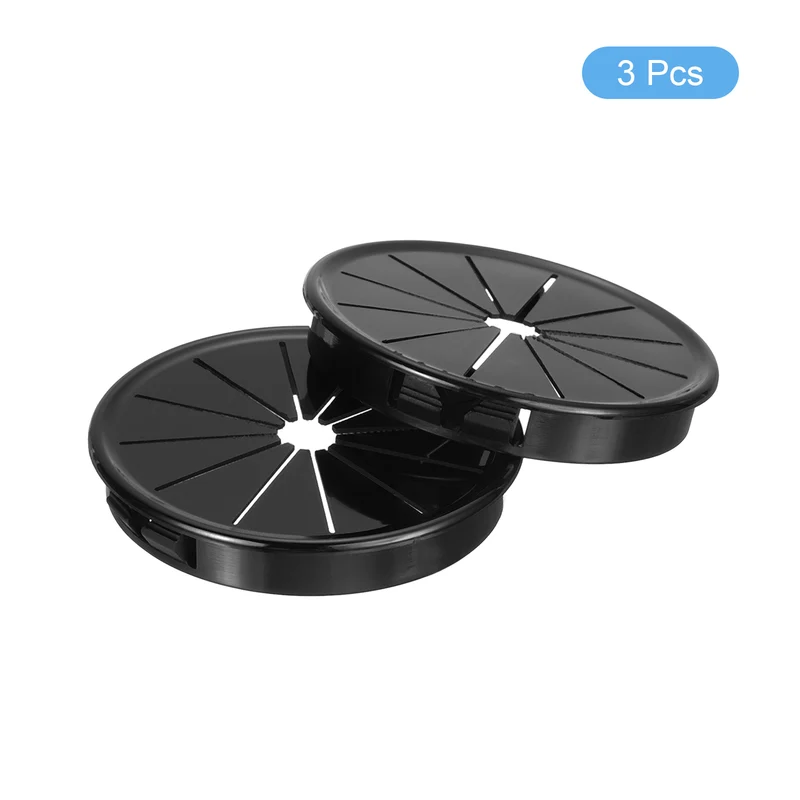 3Pcs Snap Bushing Grommet 2.76"(70mm) Mount Dia Nylon Bushing Grommet Black