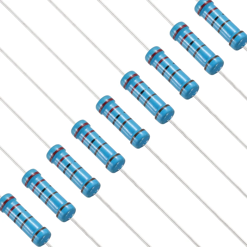 2.2K Ohm Resistor, 50Pcs 2W Metal Film Fixed Resistor 1% Tolerance