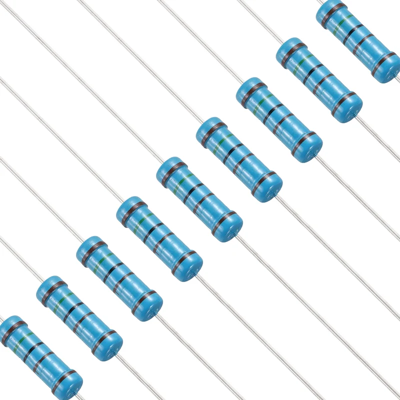 1.5K Ohm Resistor, 50Pcs 2W Metal Film Fixed Resistor 1% Tolerance