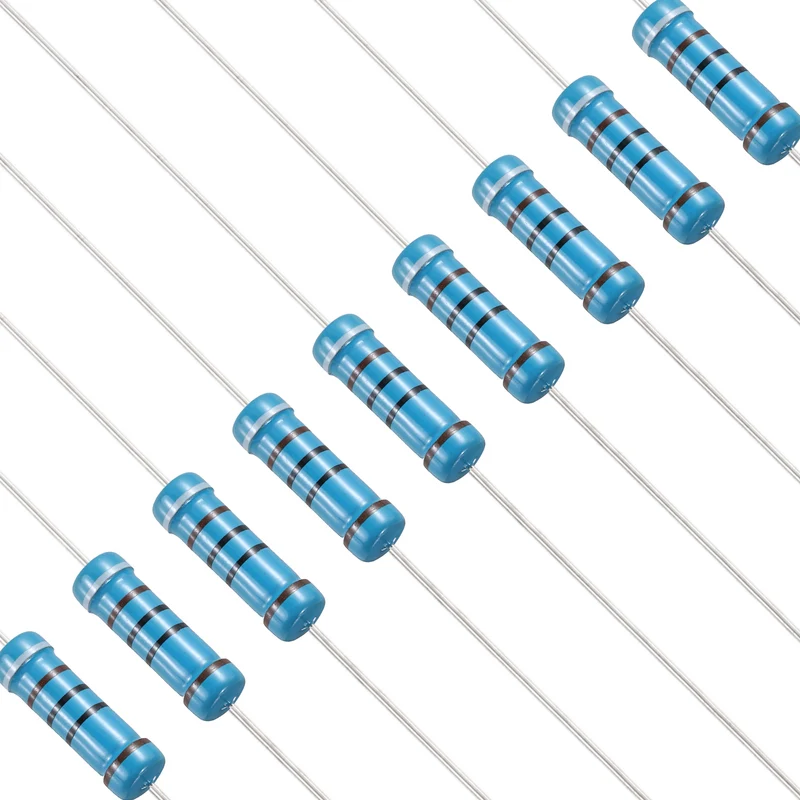 910 Ohm Resistor, 50Pcs 2W Metal Film Fixed Resistor 1% Tolerance