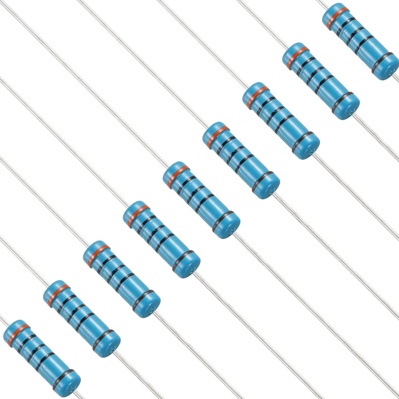 300 Ohm Resistor, 50Pcs 2W Metal Film Fixed Resistor 1% Tolerance