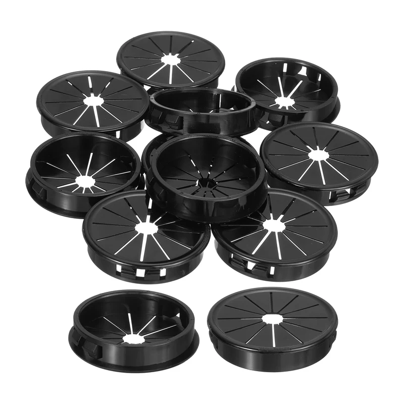 Snap Bushing Grommet, 1.97"(50mm) Mount Dia, 12Pcs Nylon Bushing Grommet, Black