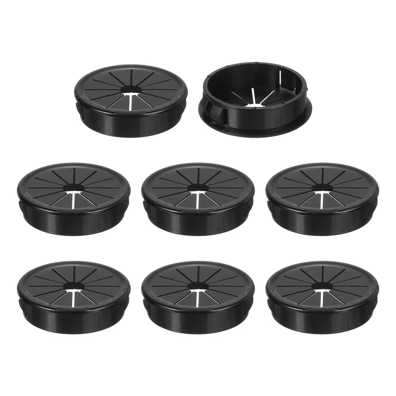 Snap Bushing Grommet, 1.57"(40mm) Mount Dia, 8Pcs Nylon Bushing Grommet, Black