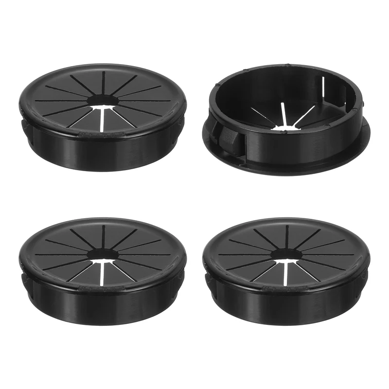 Snap Bushing Grommet, 1.57"(40mm) Mount Dia, 4Pcs Nylon Bushing Grommet, Black