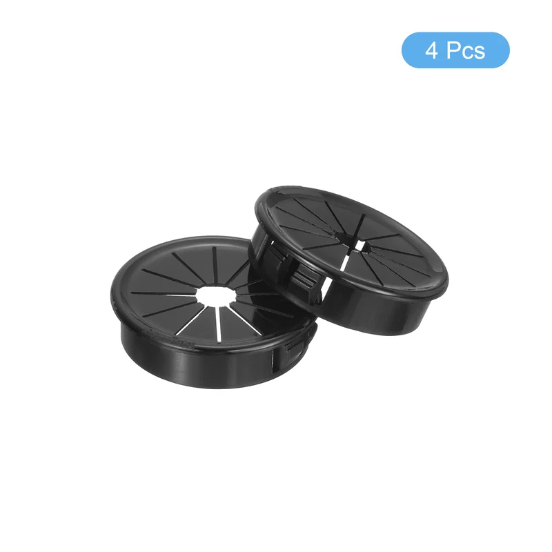 Snap Bushing Grommet, 1.57"(40mm) Mount Dia, 4Pcs Nylon Bushing Grommet, Black