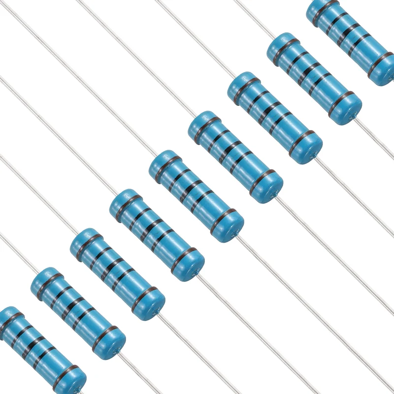 100 Ohm Resistor, 50Pcs 2W Metal Film Fixed Resistor 1% Tolerance