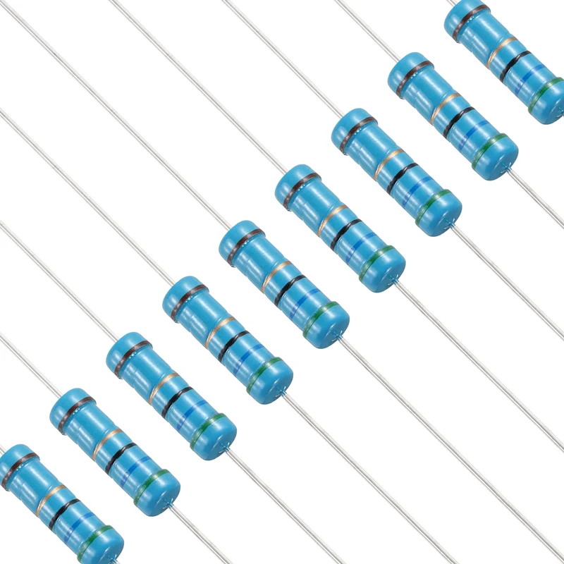 56 Ohm Resistor, 50Pcs 2W Metal Film Fixed Resistor 1% Tolerance