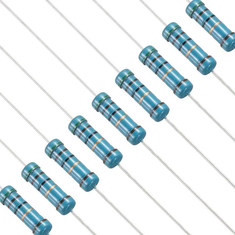 51 Ohm Resistor, 50Pcs 2W Metal Film Fixed Resistor 1% Tolerance