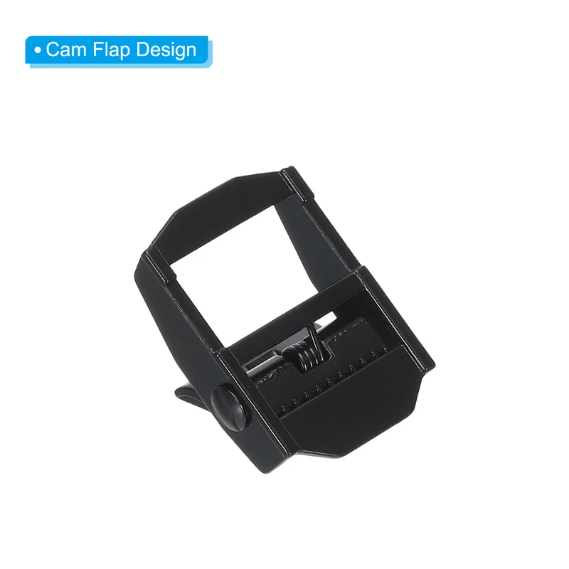Cam Buckle, 3 Pack Metal Press Lock Fasteners 1.77" for 1" 25mm Tie Down Webbing Strap, Black