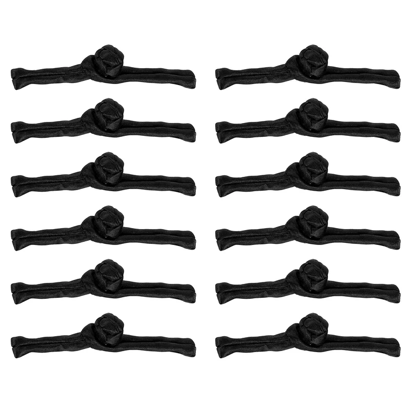 20 Pair Chinese Knots Sewing Buttons Closure Black