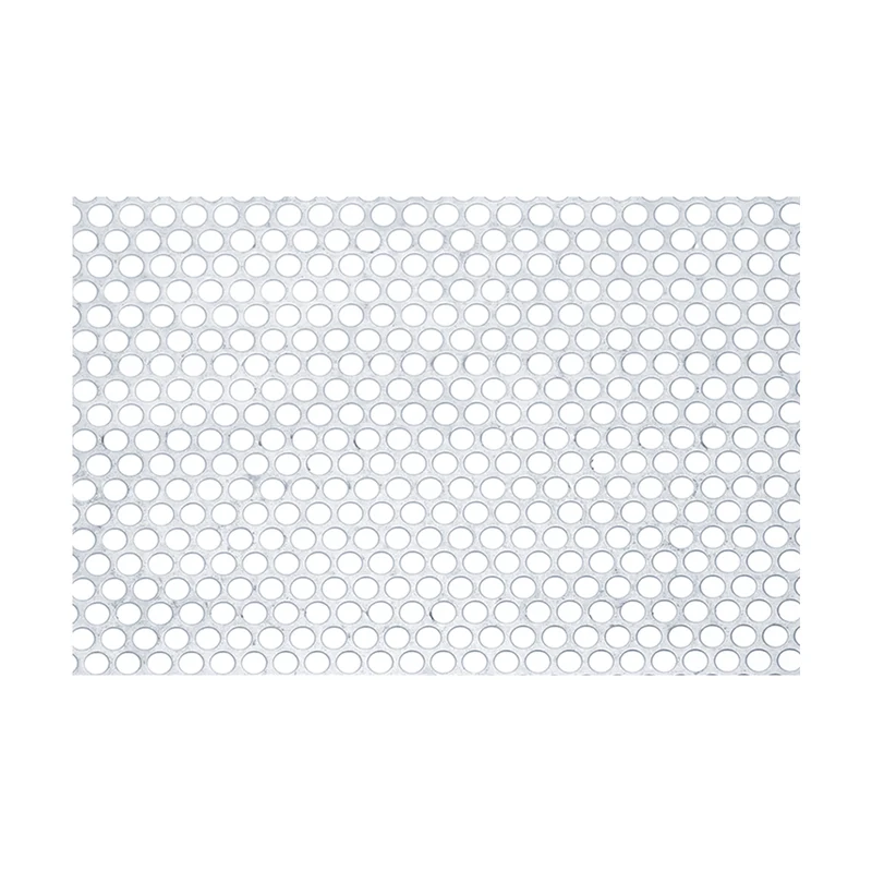 20GA 7.9" x 3.9" Round Hole 304 Stainless Steel Perforated Sheet