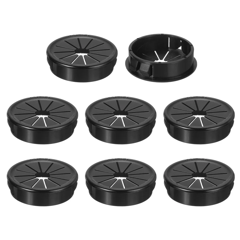 Snap Bushing Grommet, 1.5"(38mm) Mount Dia, 8Pcs Nylon Bushing Grommet, Black