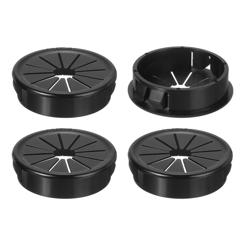 Snap Bushing Grommet, 1.5"(38mm) Mount Dia, 4Pcs Nylon Bushing Grommet, Black