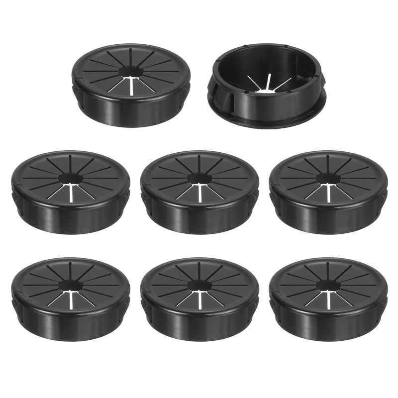 Snap Bushing Grommet, 1.38"(35mm) Mount Dia, 8Pcs Nylon Bushing Grommet, Black