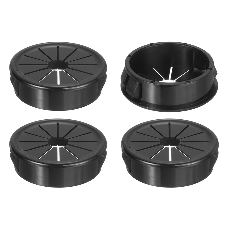 Snap Bushing Grommet, 1.38"(35mm) Mount Dia, 4Pcs Nylon Bushing Grommet, Black