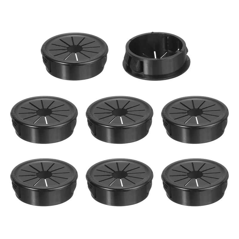 Snap Bushing Grommet, 1.26"(32mm) Mount Dia, 8Pcs Nylon Bushing Grommet, Black