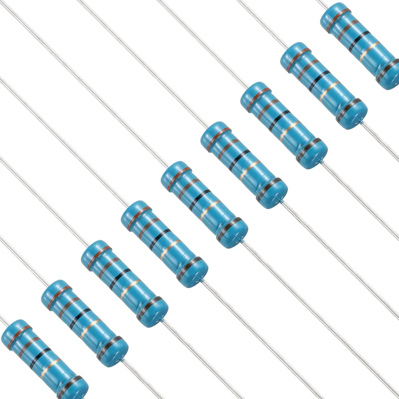 33 Ohm Resistor, 50Pcs 2W Metal Film Fixed Resistor 1% Tolerance