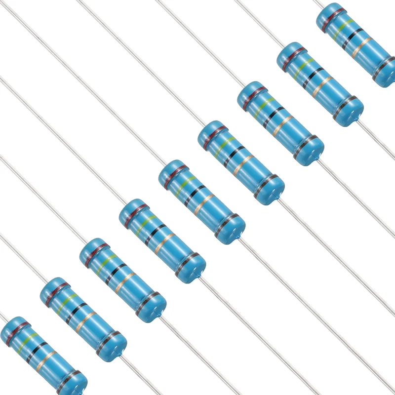 24 Ohm Resistor, 50Pcs 2W Metal Film Fixed Resistor 1% Tolerance
