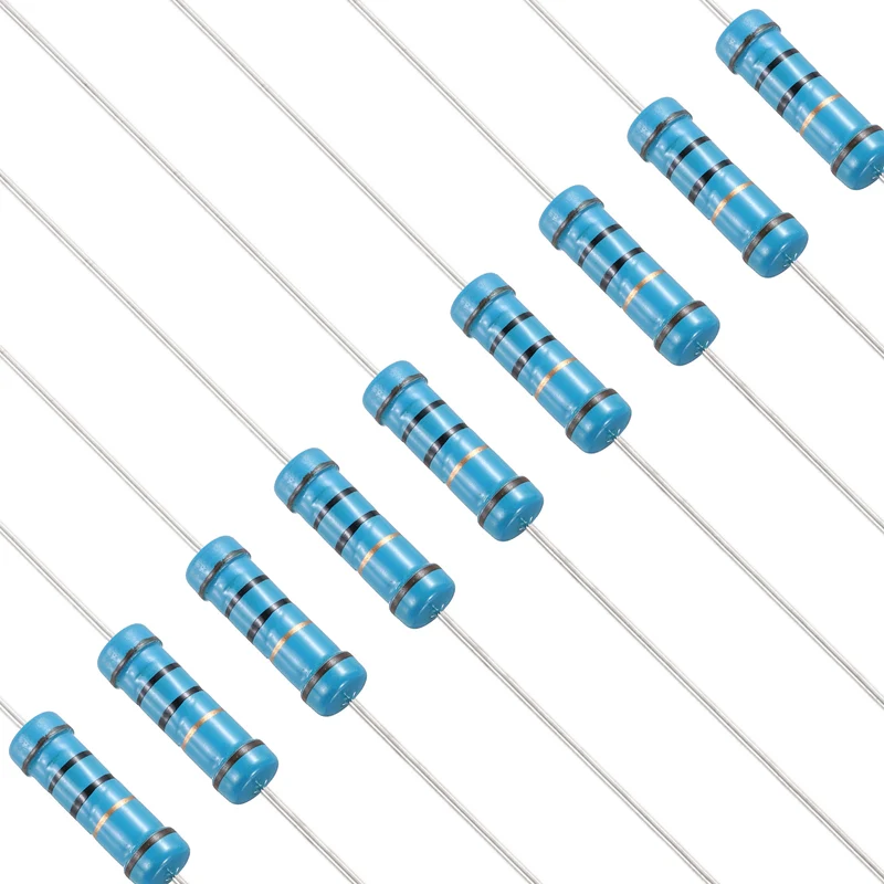 10 Ohm Resistor, 50Pcs 2W Metal Film Fixed Resistor 1% Tolerance