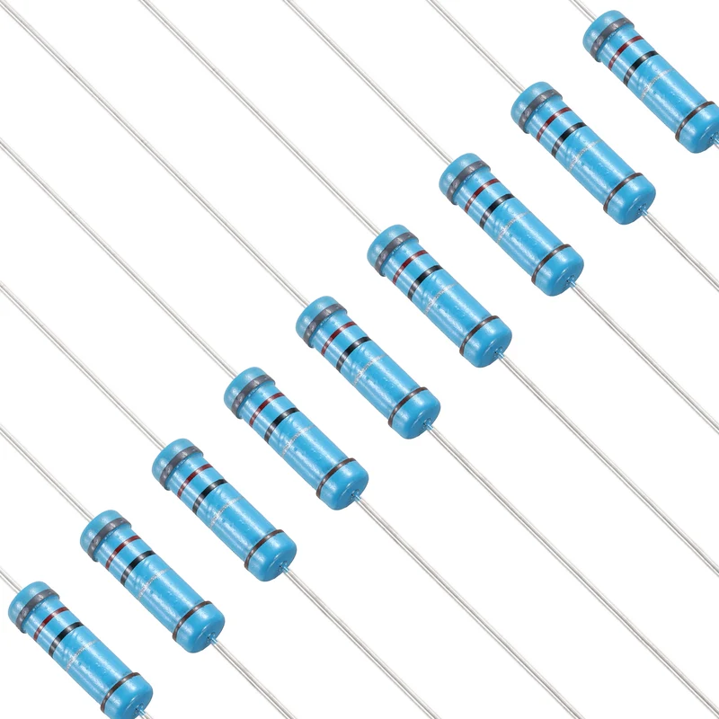 8.2 Ohm Resistor, 50Pcs 2W Metal Film Fixed Resistor 1% Tolerance